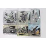 Amercom - 6 x blister-packed die-cast model aeroplanes - Lot includes a 1:100 scale 1969 BAC