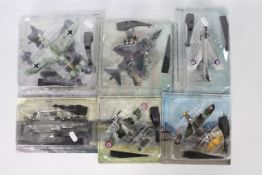 Amercom - 6 x blister-packed die-cast model aeroplanes - Lot includes a 1:100 scale 1969 BAC