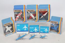 Matchbox - Skybusters - KLM - A collection of 8 boxed die cast model planes to include - Matchbox