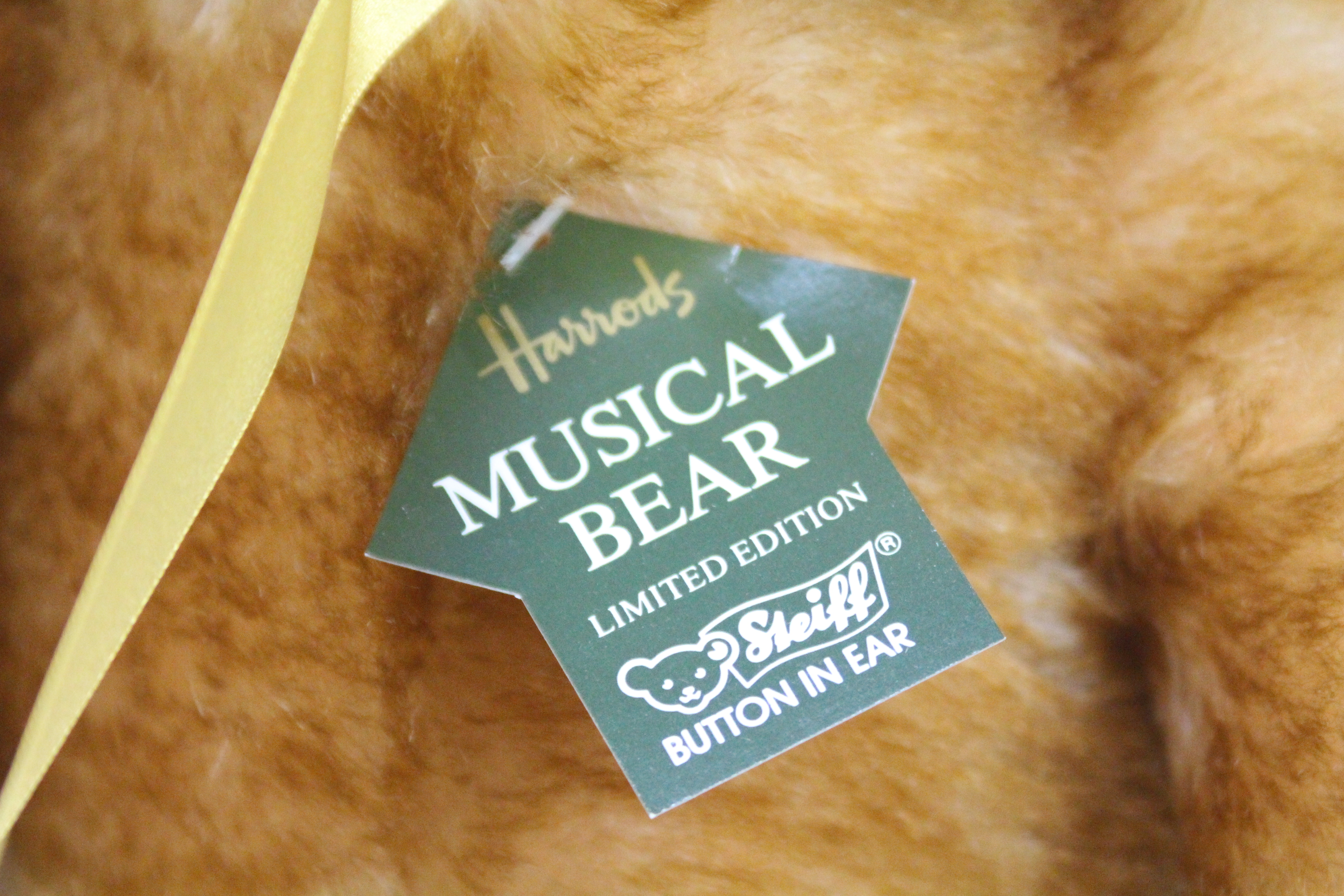 Steiff exclusive Harrods limited edition musical "Extravagance Bear" - One of only 2, - Bild 11 aus 11