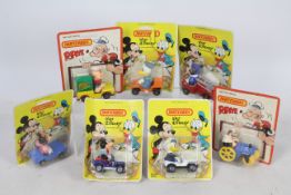 Matchbox - Popeye - Walt Disney - A collection of 7 die cast models with miniature cartoon