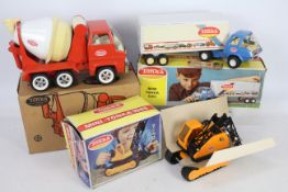 Tonka - Mini Tonka - 3 x boxed 1970s models, Mini Tonka Tracked Crane # 1085,