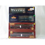 Bachmann and GMR Airfix - four OO gauge corridor coaches comprising two off Bachmann Mk 1 # 34-629