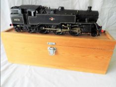 An O gauge kit built metal diecast 2-6-4T tank locomotive, op no 80151, BR black livery,