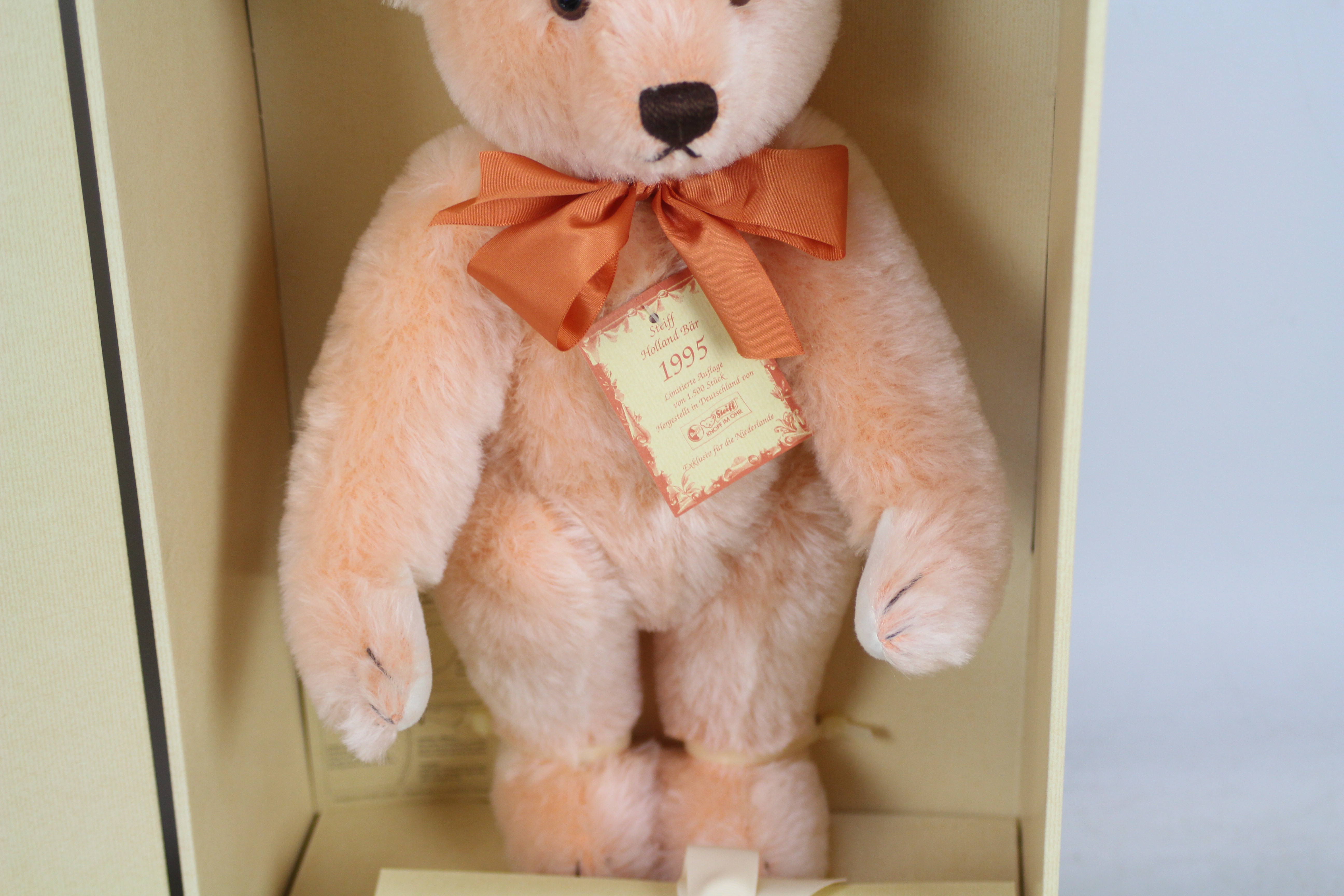 Steiff Holland Bear Exclusive Orange 40 1995 - Holland Exklusiv Bar. - Bild 4 aus 8