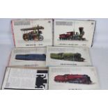 Harris Edge - Showcase Models - 5 vintage printed card locomotive model kits, Flying Scotsman,