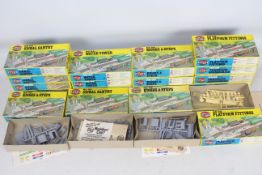 Airfix - 18 boxed OO gauge accessory model kits, 3 sets of Platform Fittings # 03607-4,