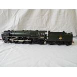 An O gauge kit built metal diecast Britannia class 4-6-2 locomotive and tender, op no 70024,