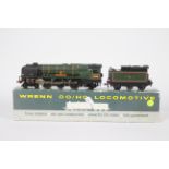 Wrenn - an early metal diecast OO gauge model 4-6-2 lomotive and tender, 'Barnstaple' op no 34005,