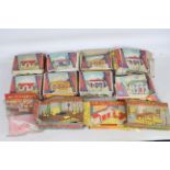 Combex - Kleeware - 12 vintage model house kits including 8 Kleeware Littletown buildings,