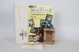 Steiff - A boxed miniature mohair 'Annual Gift 1998/99' bear - The 'unusual blue' bear has plastic