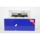 Heljan - an OO gauge model 21pin socket Railbus W and M E79963 in dark green with small yellow