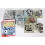 Amercom - 8 x blister-packed die-cast model aeroplanes and 11 x Amercom Fighter Aircraft Collection