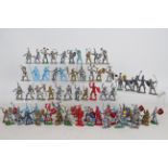 Crescent - Lone Star - Kellogg's - A collection of 69 plastic Knight figures including 4 Lone Star,