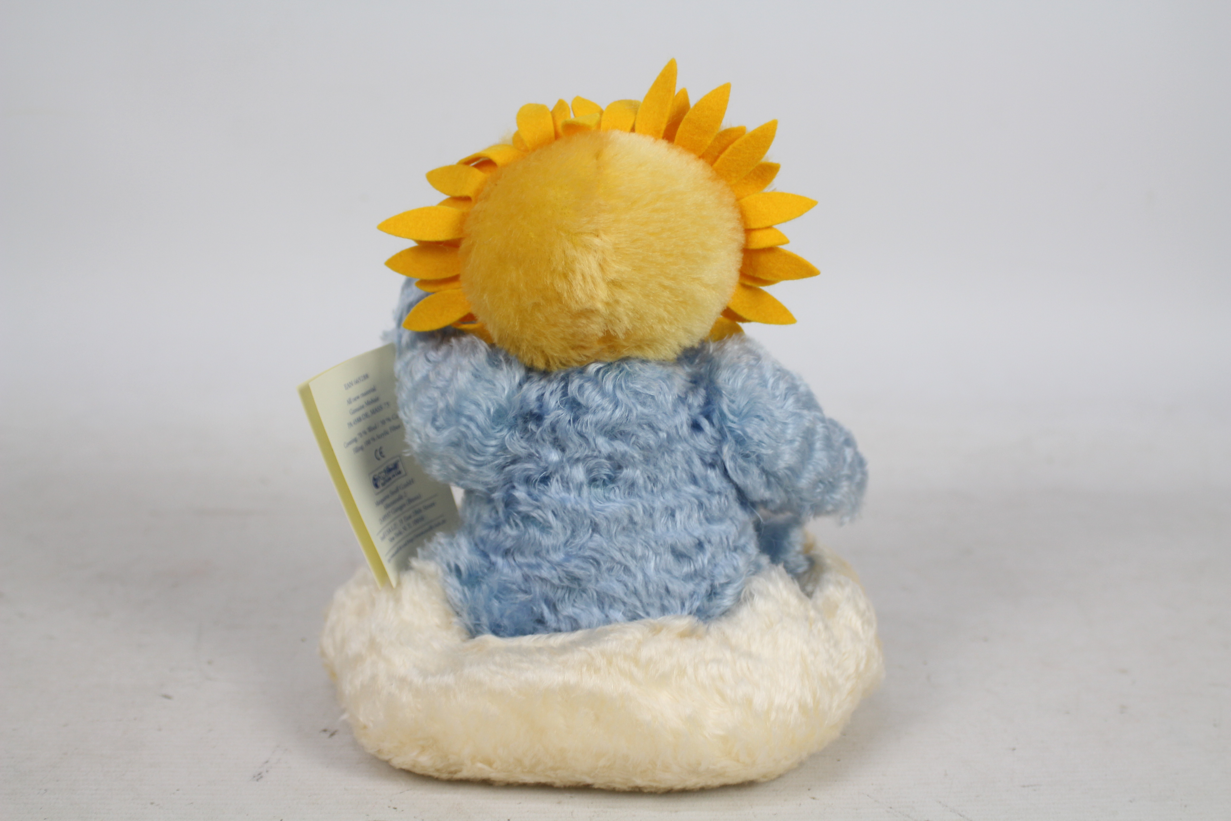 Steiff - A boxed white / blue mohair #00475 'Four Seasons Sun Beam 1997' - The bear has plastic - Bild 7 aus 9
