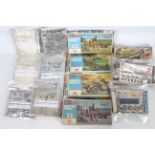 Paramount - Tamiya - Hales - Hasegawa - Airfix - 13 military model kits including 2 Toyota Starter