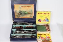 Hornby - Minibrix - A boxed Hornby Tank Goods Set # 201 in O gauge.