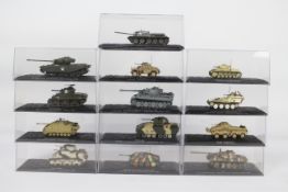 DeAgostini - 13 x boxed military vehicles - Lot includes a Czechoslovakian 1945 Jagdpanzer 38