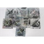 Amercom - 8 x blister-packed die-cast model aeroplanes - Lot includes a 1:72 scale 1944