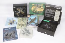 Die-cast vehicles - A mixed lot of 7 planes to include Gemini Aces, ixomodels, GE Fabbri,