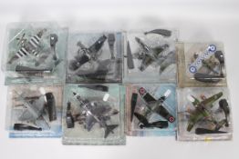Amercom - 8 x blister-packed die-cast model aeroplanes - Lot includes a 1:100 scale 1970 Fairey