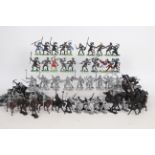 Jean Hoeffler - Unknown Maker - Approx 160 plastic Medieval Knights including 20 Jean Hoeffler