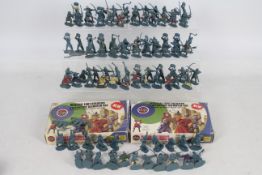 Airfix - 2 x boxed sets of 28 Medieval Foot Soldiers in 1:32 scale and approximately 80 loose