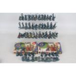 Airfix - 2 x boxed sets of 28 Medieval Foot Soldiers in 1:32 scale and approximately 80 loose