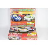 Scalextric - 2 x boxed Micro Scalextric sets in 1:64 scale, # G1051, # G1048,