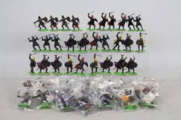 Britains - Deetail - A collection of 52 Foot Knights including 23 which are individually bagged and