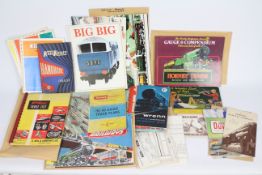 Hornby - Tri-ang - Kiel Kraft - Meccano - A collection of vintage catalogues and price lists for