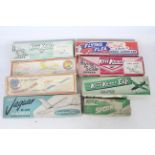 Keil Kraft - Fenwood-Bowen - Javis - Peerless - 8 boxed vintage balsa wood aircraft models