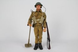 Palitoy, Action Man - A vintage Palitoy Eagle-Eye Action Man figure in Royal Engineers outfit.