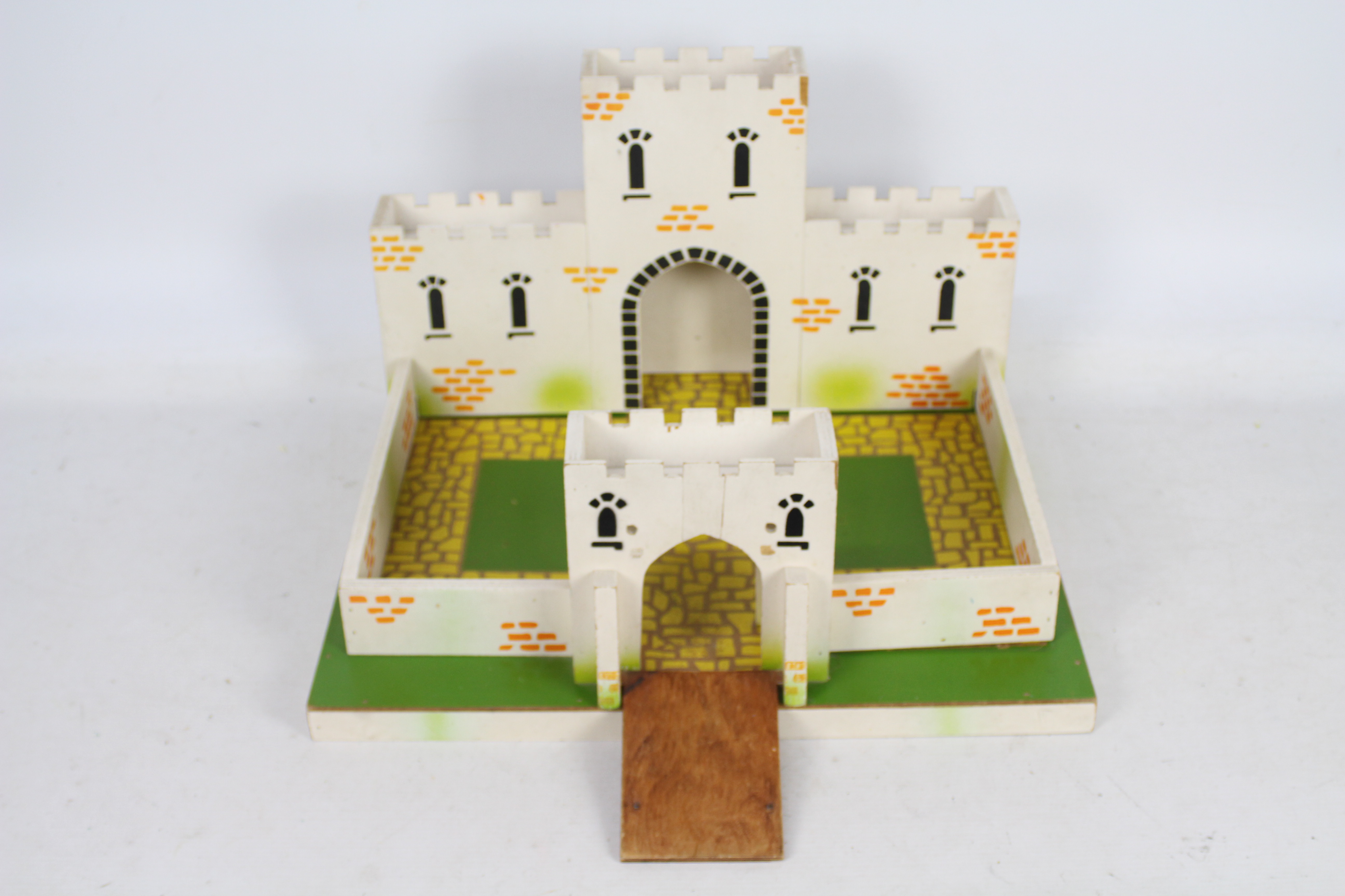 Joytoy - A vintage British made wooden Joytoy Castle.