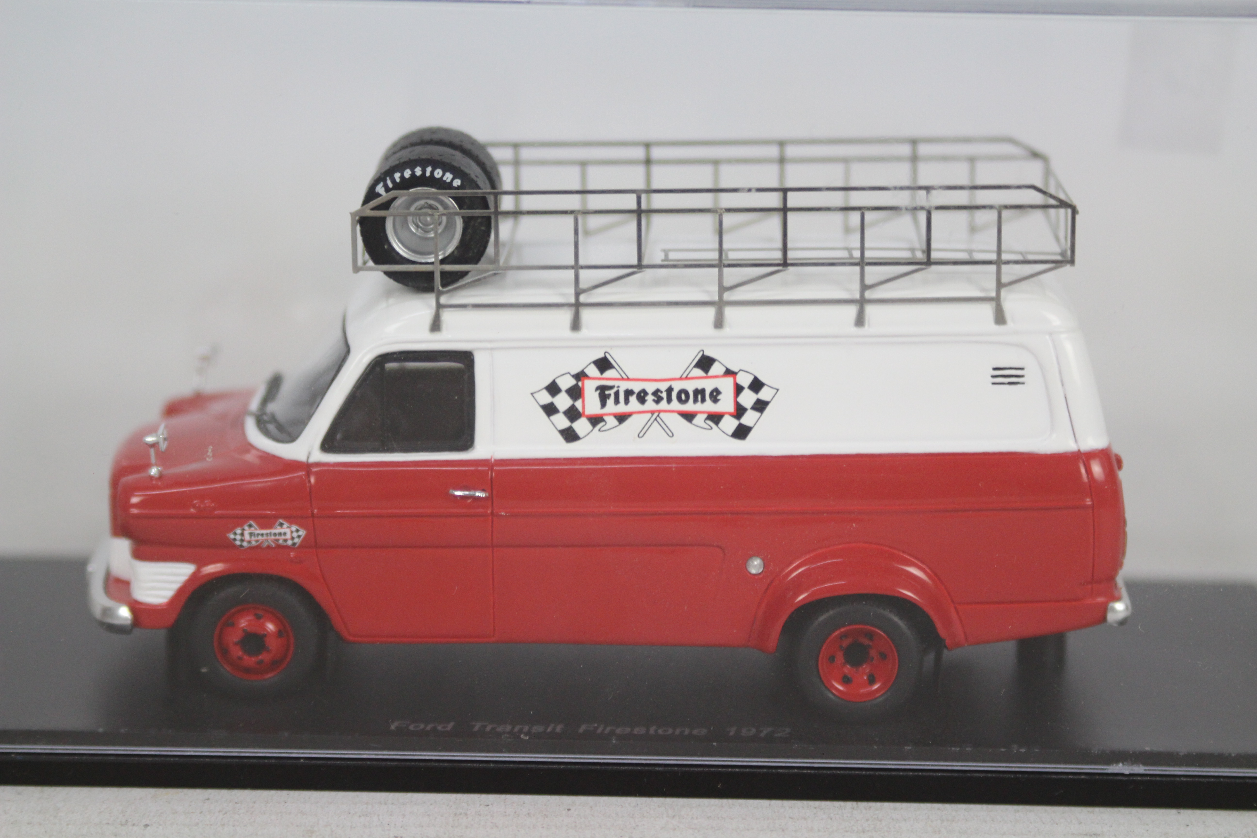 Spark - A boxed die-cast red and white coloured #S0275 Ford Transit Firestone 1972. - Image 2 of 3