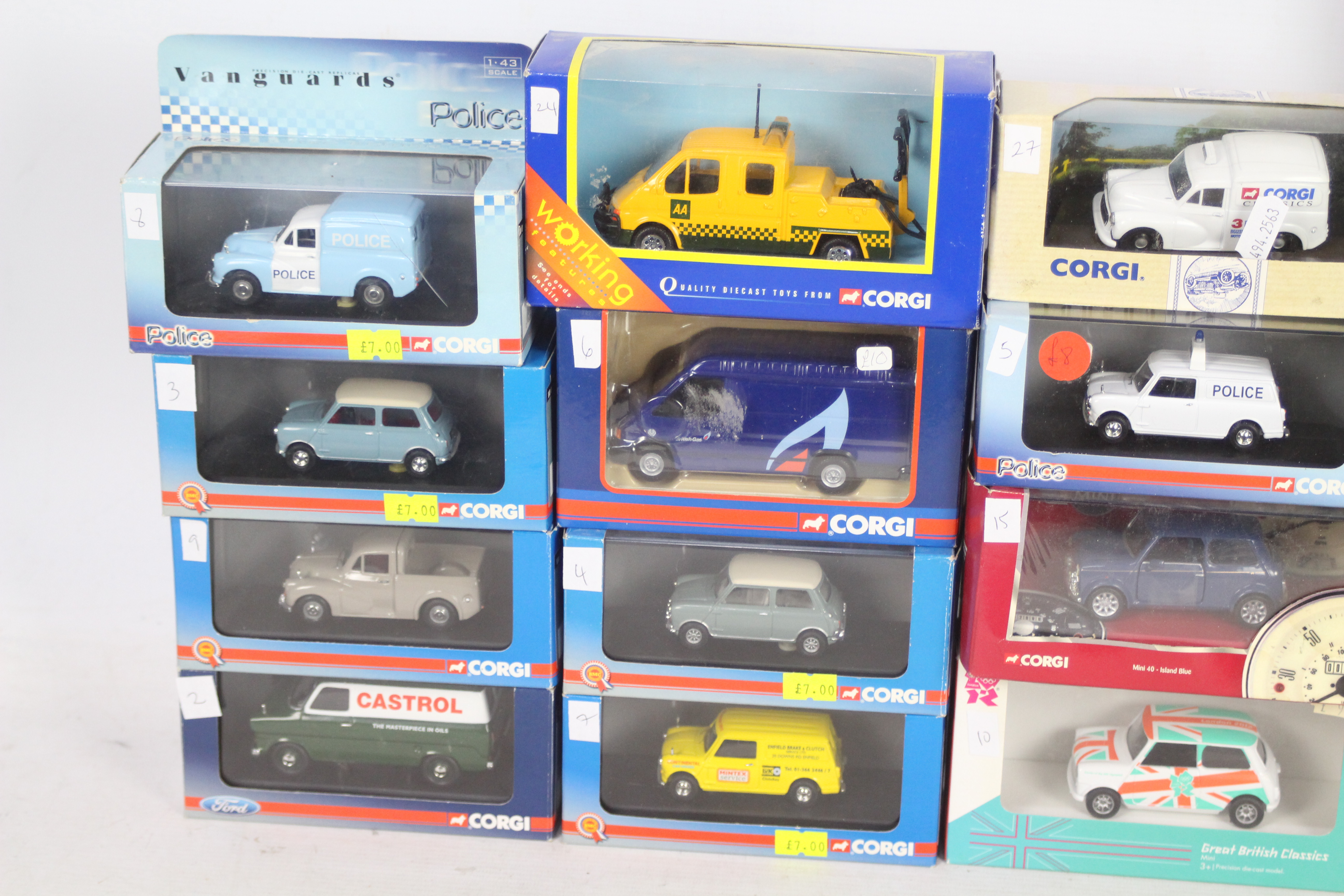 Corgi, Mattel - 16 x boxed die-cast model vehicles - Lot includes a blue #CC82208 Mini 40, - Image 2 of 3