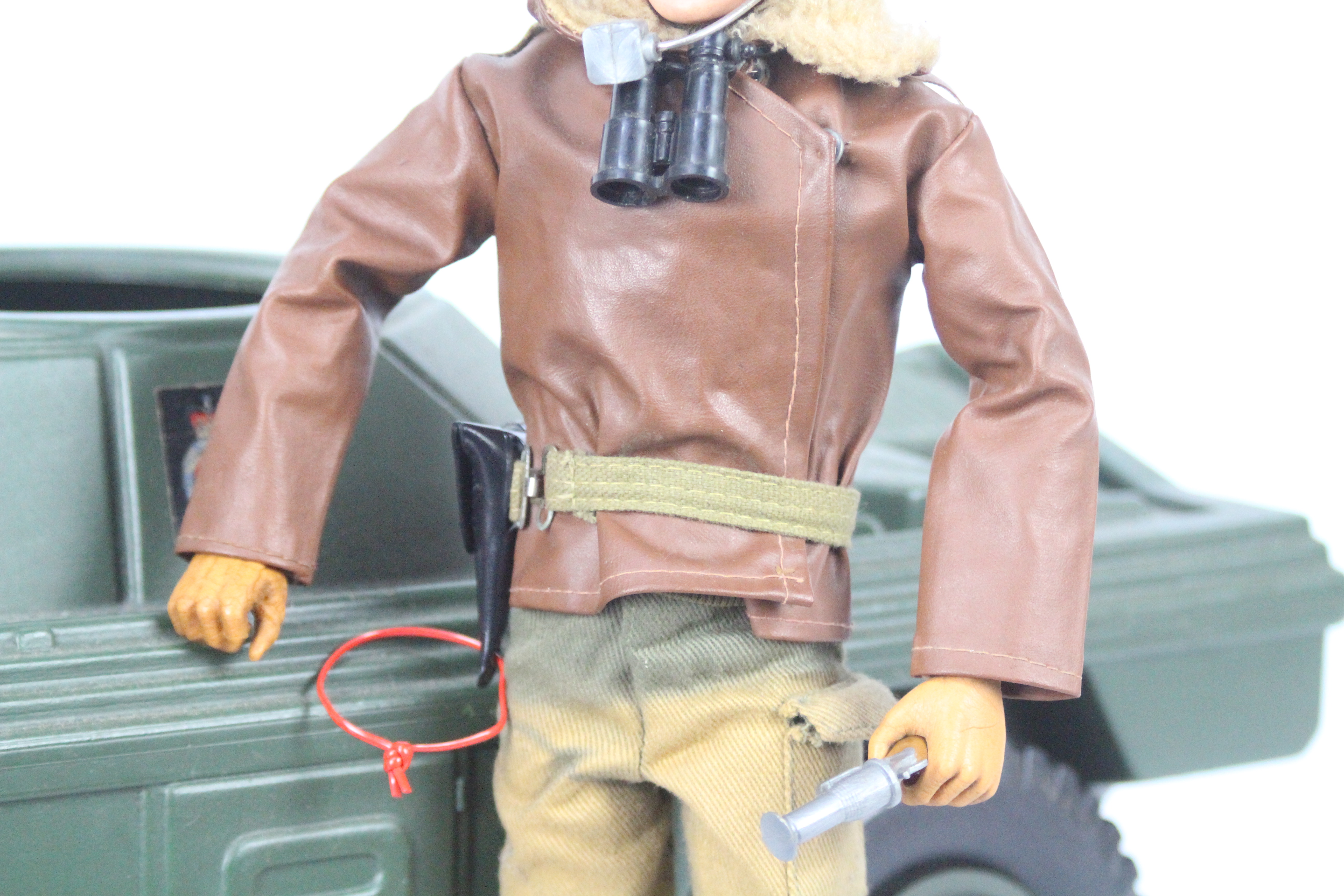 Palitoy, Action Man - A vintage brown flock hair Action Man figure in Tank Commander outfit, - Bild 4 aus 10