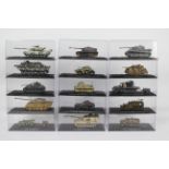 DeAgostini - 15 x boxed military vehicles - Lot includes an Egyptian 1942 Leichter Zugkraftwagen 3t