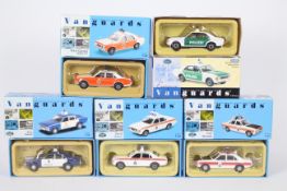 Vanguards - 5 boxed Ford Consul and Granada Mk1 Police cars in various liveries including Greater