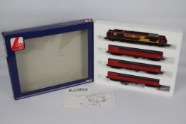 Lima - A boxed OO gauge set of Class 67 loco in EWS maroon livery operating number 67025 with 3