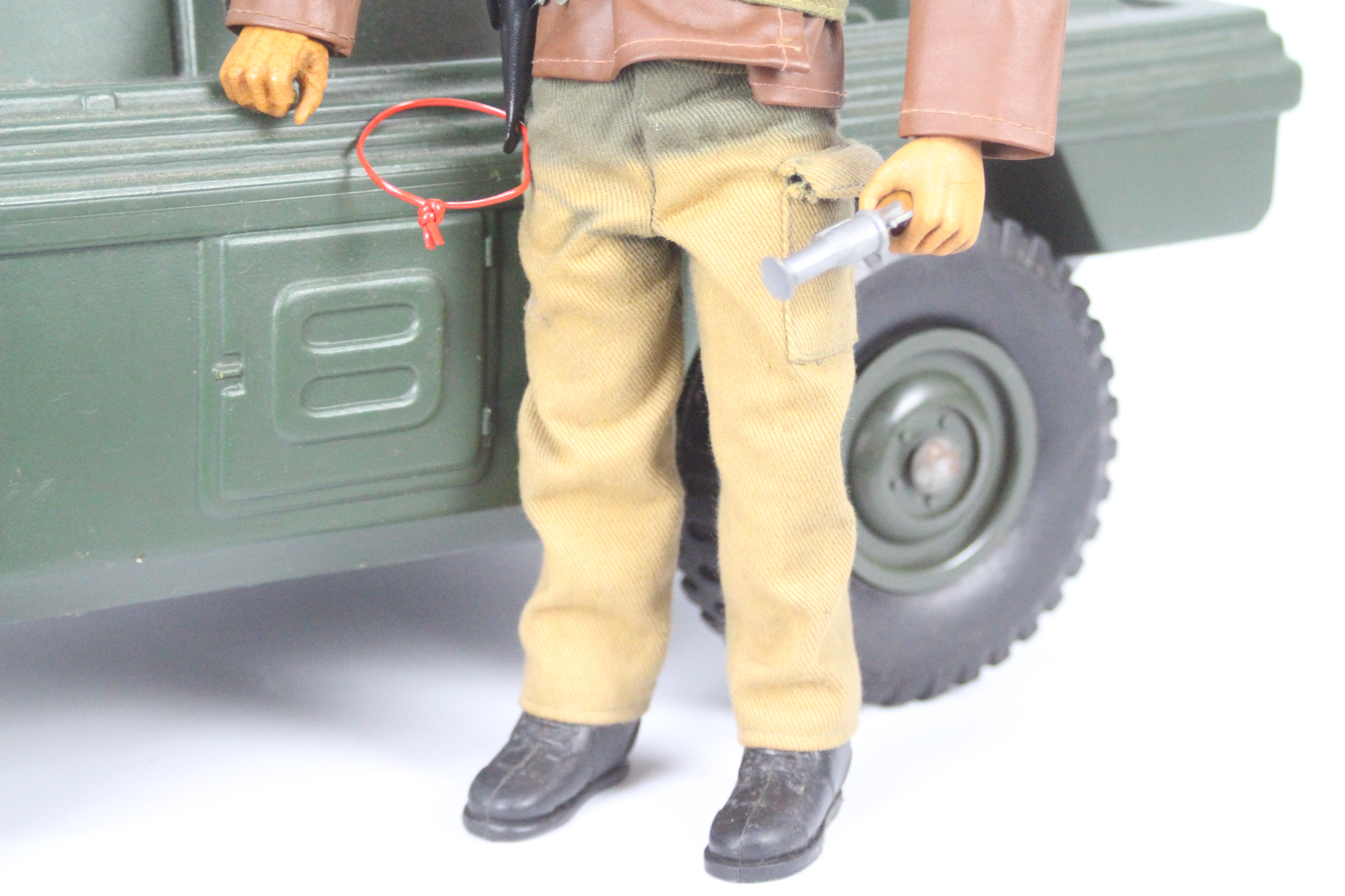 Palitoy, Action Man - A vintage brown flock hair Action Man figure in Tank Commander outfit, - Bild 5 aus 10