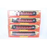 Hornby - 4 boxed OO gauge Virgin liveried Mk2 coaches including 1st Class and Brake # R4088A,