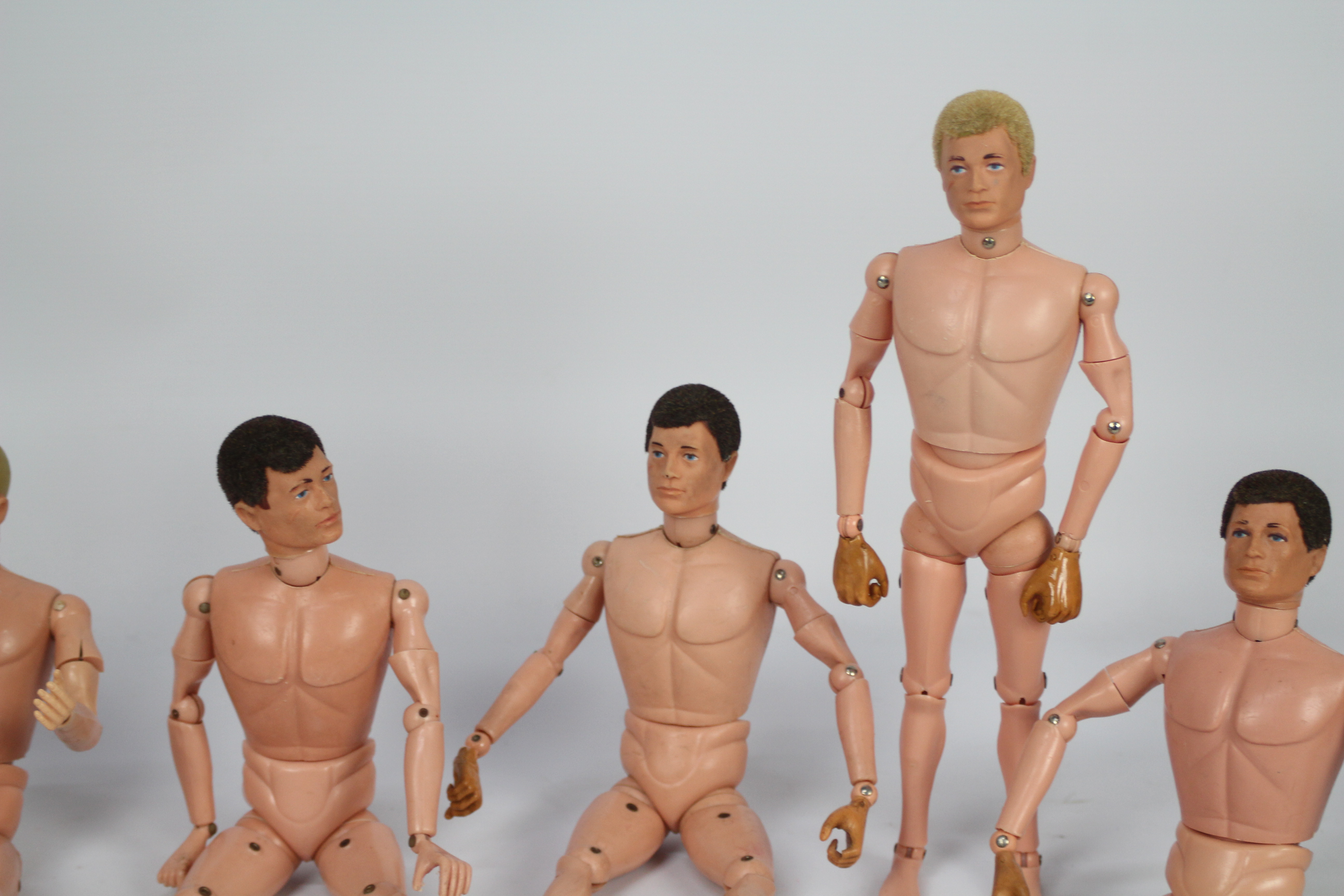 Palitoy, Action Man - Six naked Palitoy Action Man figures. - Image 3 of 4