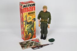 Palitoy Action Man - A boxed vintage Action Man Soldier with Gripping Hands.