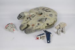 Tonka - Hasbro - Star Wars - 4 x unboxed models including Millennium Falcon, AT-AT,