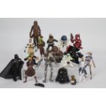 Hasbro - LFL - Star Wars - A group of 16 x unboxed modern figures including R2D2, Chewbacca,