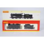 Hornby - A boxed Hornby OO gauge train - The #R2343 / SR 0-6-0 Class QI 'CB' train appears in