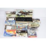 Airfix - 11 boxed Airfix plastic model kits in various scales.