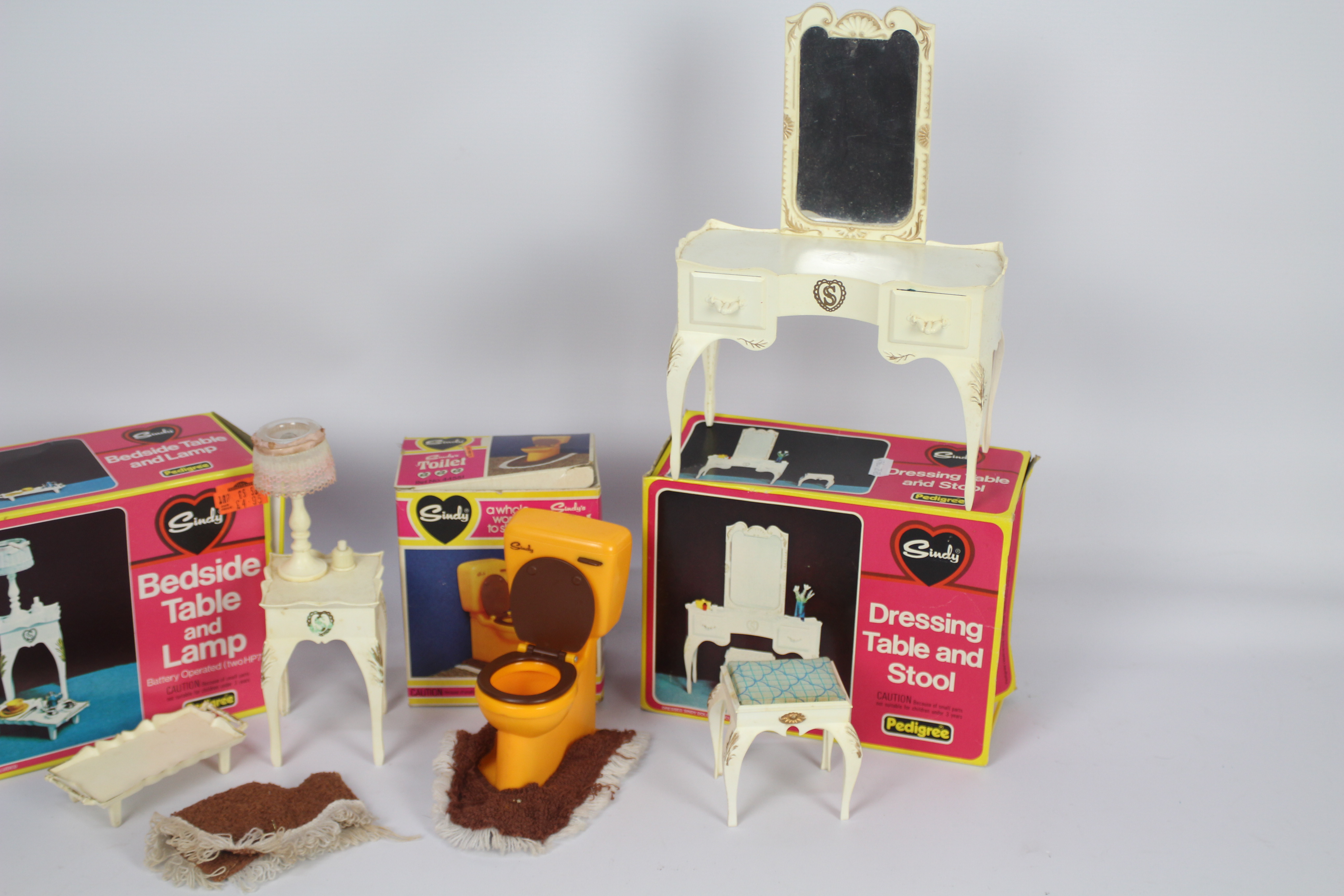 Pedigree - Sindy - 3 x boxed Sindy furniture sets - Lot includes a #44506 Bedside Table and Lamp - Image 3 of 3