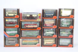 EFE - A fleet of 16 boxed 1:76 diecast model buses, and commercial vehicles.